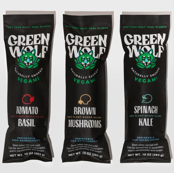 Green Wolf 3-Pack - Tomato Basil , Brown Mushrooms, Spinach Kale