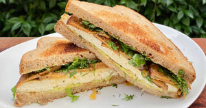 Vegan Breakfast Sandwich with Tofu and Vegami